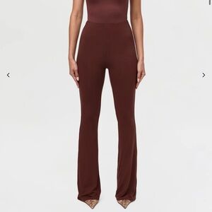Naked Wardrobe Chocolate Straight Leg Pant